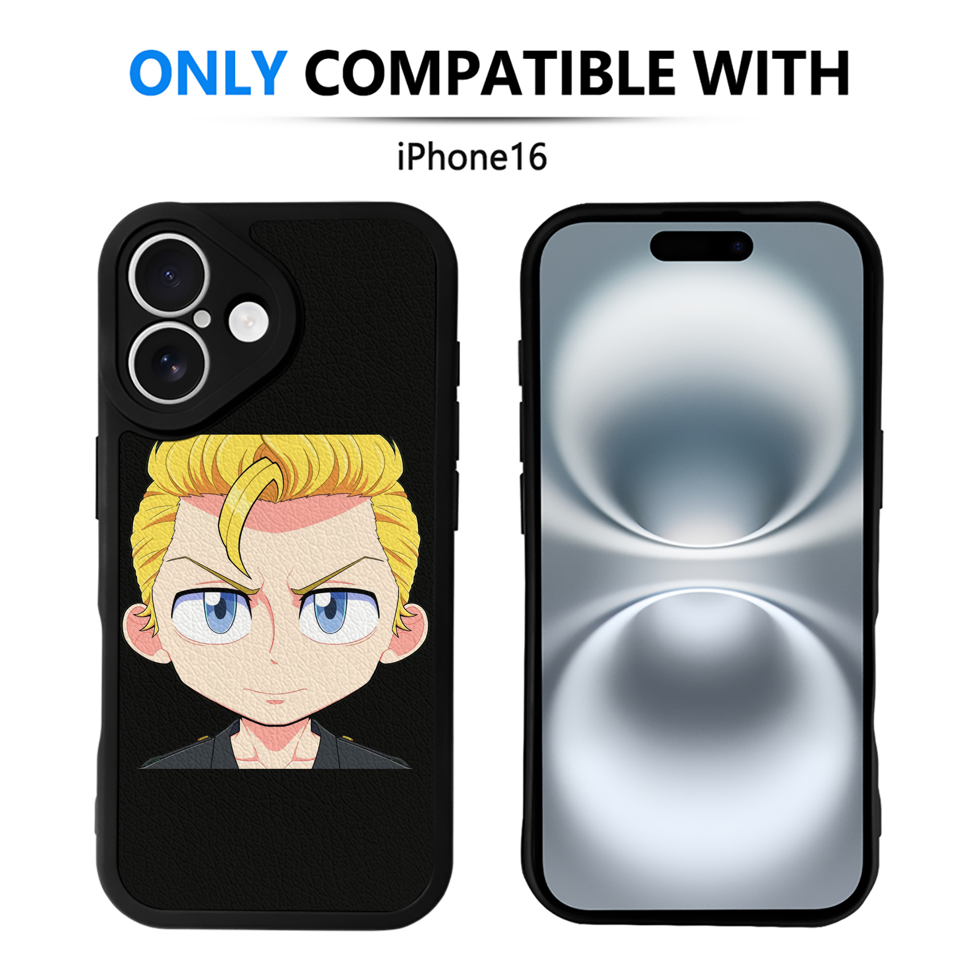 （画像用） 東京リベンジャーズ Tokyo Revengers 【iPhone 16シリーズ対応】シリコンスマホケース（レザー調） 材質：シリコン